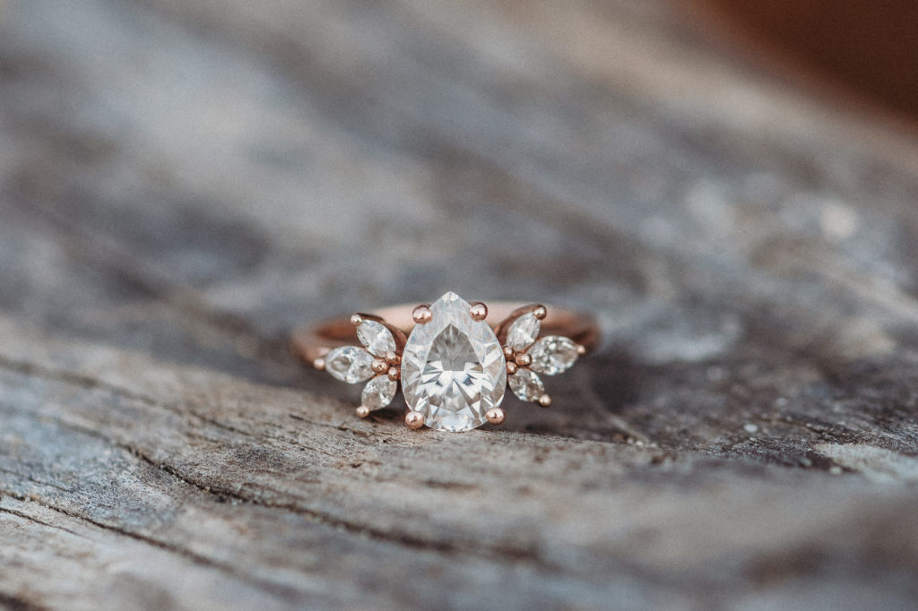 Caleo Photography. Port Orchard Wedding Photographer. Beautiful Engagement Ring Photo.  