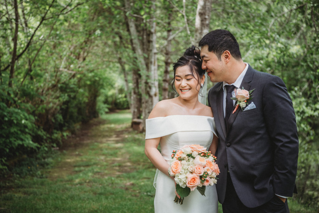 Cedar Springs Wedding Port Orchard, WA, Bride and Groom Portrait