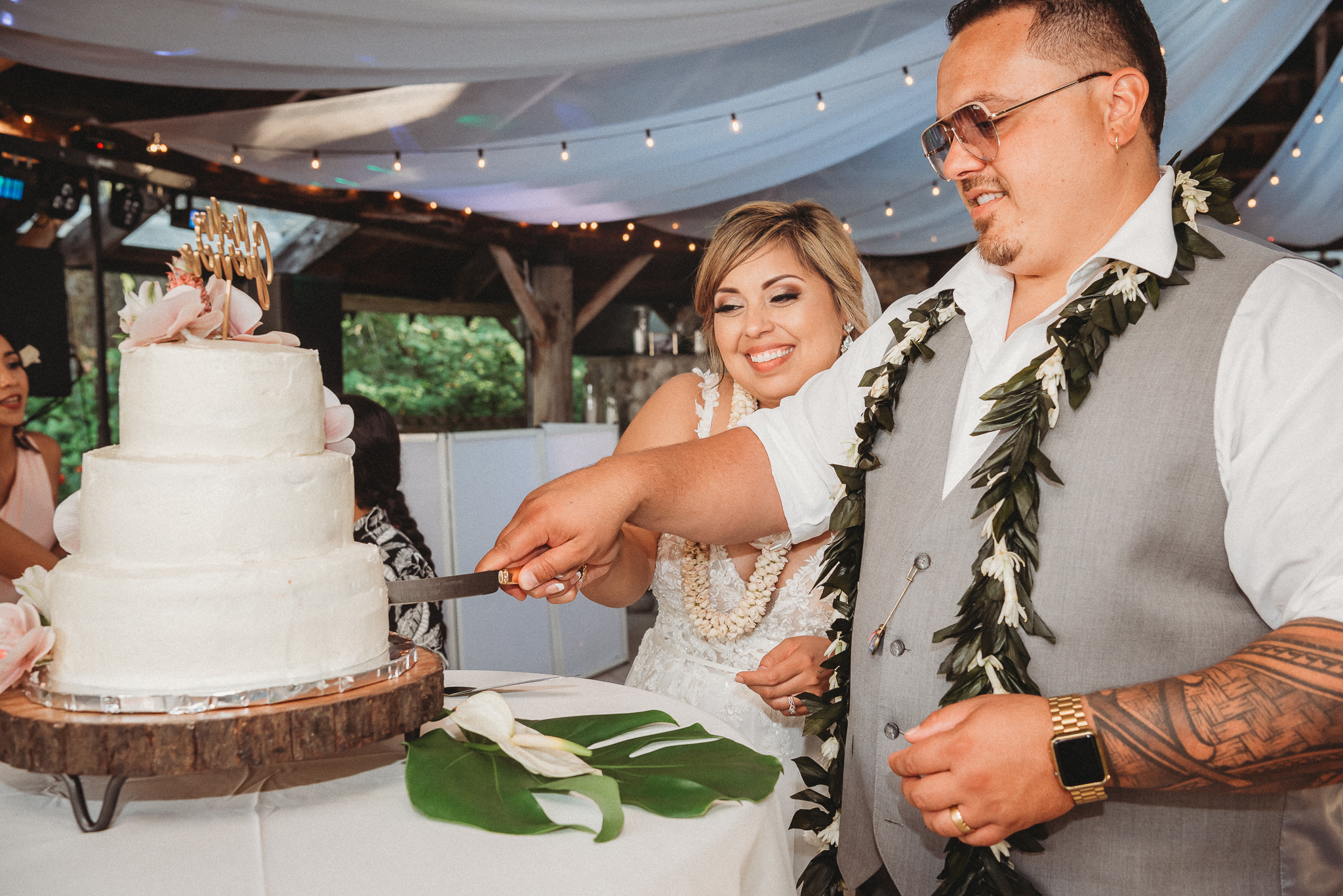 Hawaiian Theme Wedding, Cedar Springs, Port Orchard, Wedding Photographer, Caleo Photography