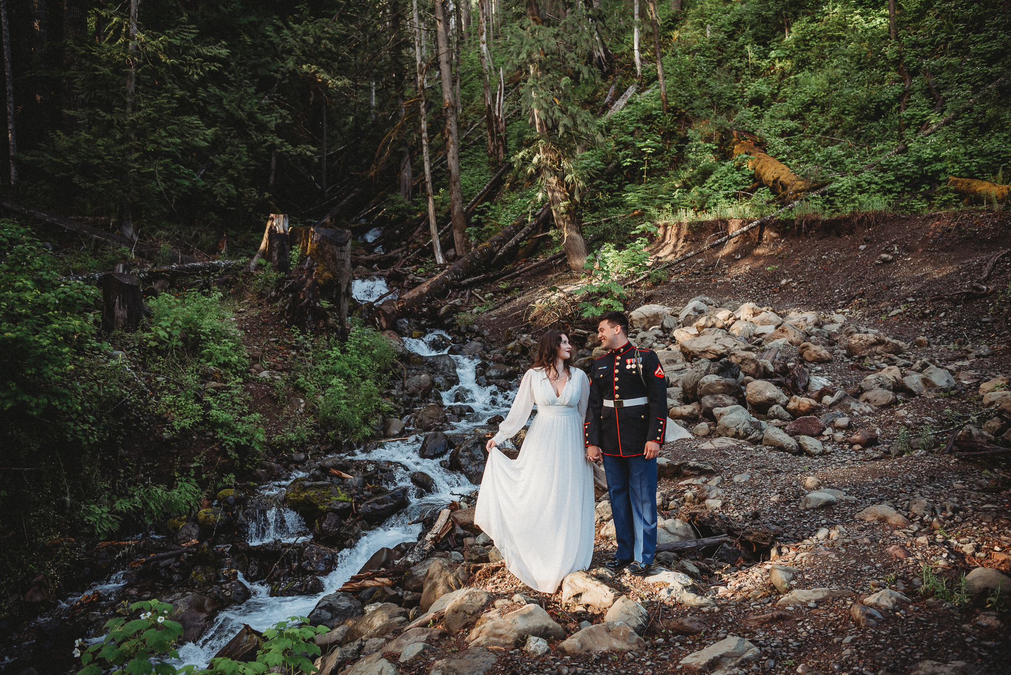 Lake Cushman, WA Engagement Photo, Caleo Photography, Washington and Florida Wedding Photographer, USMC