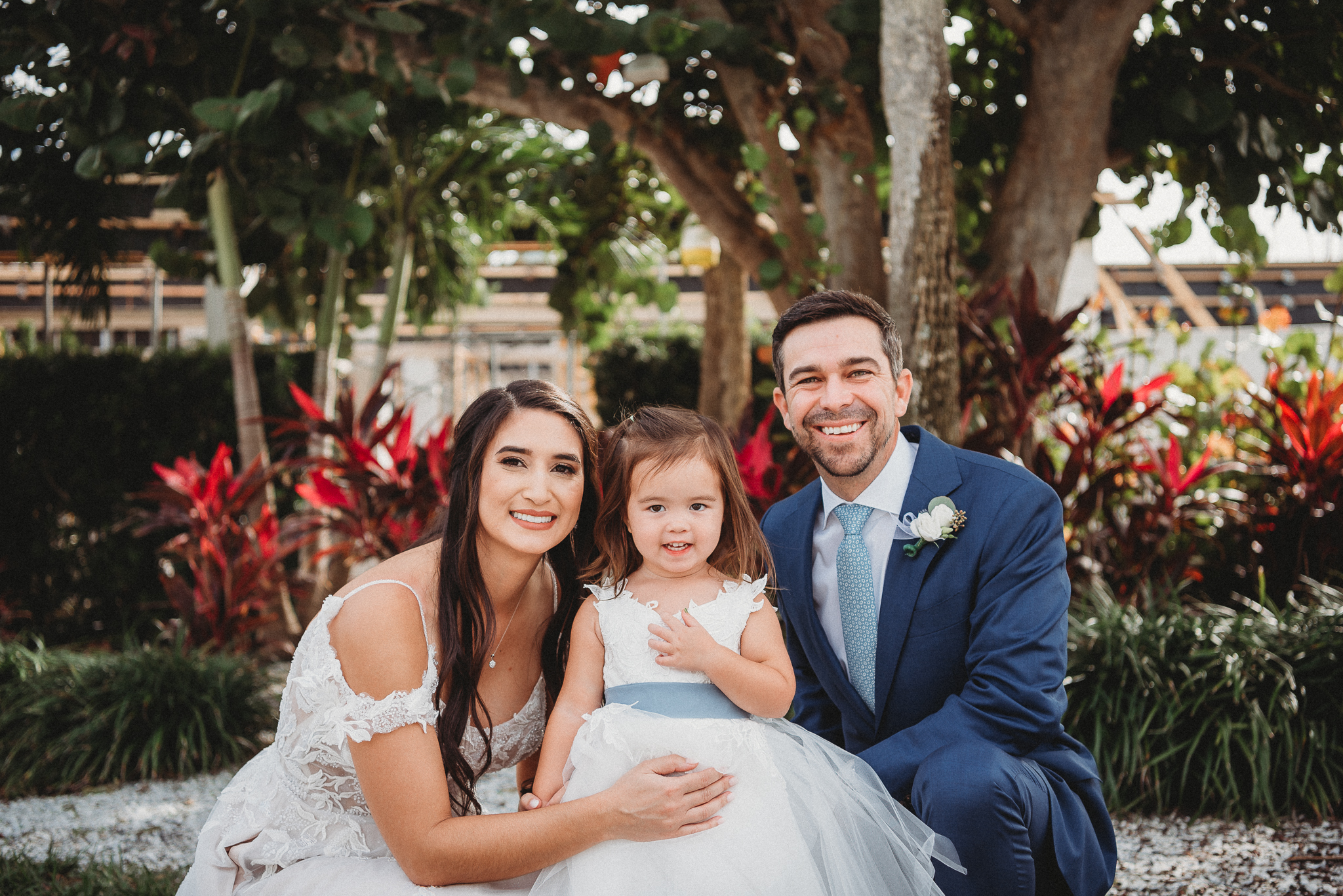 Caleo Photography, Florida Wedding Photographer, Brooksville, Florida Wedding Photographer, Second Shooter, Beach Wedding, Florida Wedding, Bride and Groom with Flower Girl
